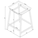 Jovani Acrylic Backless Counter Stool Chrome (Set of 2) | King | Silver | Chrome | 182358