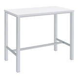 Natividad 5-piece Pub Height Bar Table Set White High Gloss | White | White High Gloss | 182525