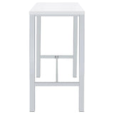 Natividad 5-piece Pub Height Bar Table Set White High Gloss | White | White High Gloss | 182525
