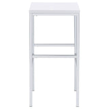 Natividad 5-piece Pub Height Bar Table Set White High Gloss | White | White High Gloss | 182525
