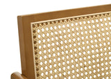 Kane Woven Rattan Wood Bar Chair Light Walnut (Set of 2) | Brown | Light Walnut | 182677