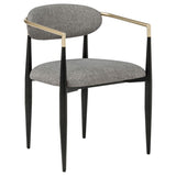 Bradbury Fabric Upholstered Dining Arm Chair Grey (Set of 2) | Grey | 182682