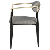 Bradbury Fabric Upholstered Dining Arm Chair Grey (Set of 2) | Grey | 182682