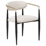 Bradbury Fabric Upholstered Dining Arm Chair Beige (Set of 2) | Beige | 182692