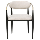 Bradbury Fabric Upholstered Dining Arm Chair Beige (Set of 2) | Beige | 182692