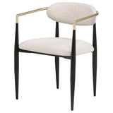 Bradbury Fabric Upholstered Dining Arm Chair Beige (Set of 2) | Beige | 182692