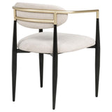 Bradbury Fabric Upholstered Dining Arm Chair Beige (Set of 2) | Beige | 182692