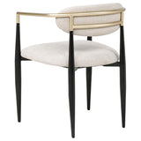Bradbury Fabric Upholstered Dining Arm Chair Beige (Set of 2) | Beige | 182692