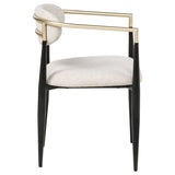 Bradbury Fabric Upholstered Dining Arm Chair Beige (Set of 2) | Beige | 182692