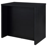 Topanga Engineered Wood Freestanding Home Bar Black | Black | 182784