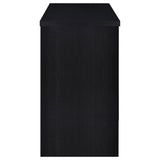 Topanga Engineered Wood Freestanding Home Bar Black | Black | 182784
