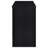 Topanga Engineered Wood Freestanding Home Bar Black | Black | 182784