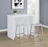 Topanga Engineered Wood Freestanding Home Bar White | White | 182786
