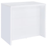 Topanga Engineered Wood Freestanding Home Bar White