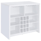 Topanga Engineered Wood Freestanding Home Bar White | White | 182786