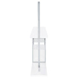 Risley 2-door Circular LED Wine Cabinet White High Gloss | White | 182798