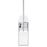 Risley 2-door Circular LED Wine Cabinet White High Gloss | White | 182798