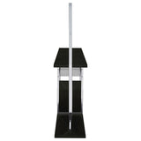 Risley 2-door Circular LED Wine Cabinet Dark Charcoal | Black | Dark Charcoal | 182799