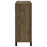 Arlington Sliding Door Home Bar Wine Cabinet Rustic Oak | Brown | Rustic Oak | 182852