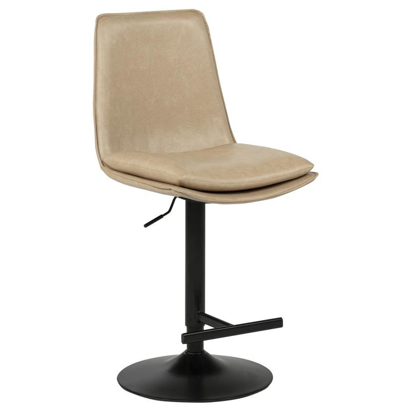 Eldridge Faux Leather Upholstered Adjustable Bar Stool Coffee
