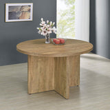 Jamestown Round 47-inch Composite Wood Dining Table Mango | Brown | Mango | 183021