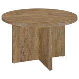 Jamestown Round 47-inch Composite Wood Dining Table Mango | Brown | Mango | 183021