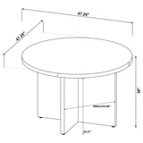 Jamestown Round 47-inch Composite Wood Dining Table Mango | Brown | Mango | 183021