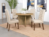 Jamestown Round 47-inch Composite Wood Dining Table Mango | Brown | Mango | 183021