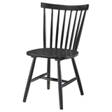 Hollyoak Windsor Wood Dining Side Chair Black (Set of 2) | Black | 183042