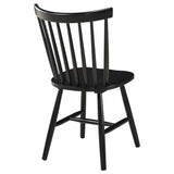 Hollyoak Windsor Wood Dining Side Chair Black (Set of 2) | Black | 183042