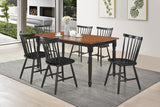 Hollyoak Windsor Wood Dining Side Chair Black (Set of 2) | Black | 183042
