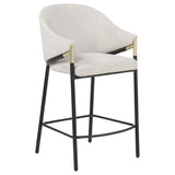 Chadwick Fabric Upholstered Counter Height Chair Beige (Set of 2) | Beige | 183436N
