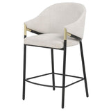 Chadwick Fabric Upholstered Counter Height Chair Beige (Set of 2) | Beige | 183436N