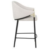 Chadwick Fabric Upholstered Counter Height Chair Beige (Set of 2) | Beige | 183436N