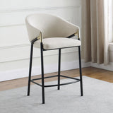 Chadwick Fabric Upholstered Counter Chair Beige (Set of 2) | Beige | 183436