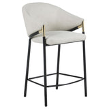Chadwick Fabric Upholstered Counter Chair Beige (Set of 2) | Beige | 183436