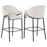 Chadwick Fabric Upholstered Bar Chair Beige (Set of 2) | Beige | 183437N
