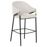 Chadwick Fabric Upholstered Bar Chair Beige (Set of 2) | Beige | 183437N