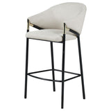 Chadwick Fabric Upholstered Bar Chair Beige (Set of 2) | Beige | 183437