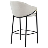 Chadwick Fabric Upholstered Bar Chair Beige (Set of 2) | Beige | 183437