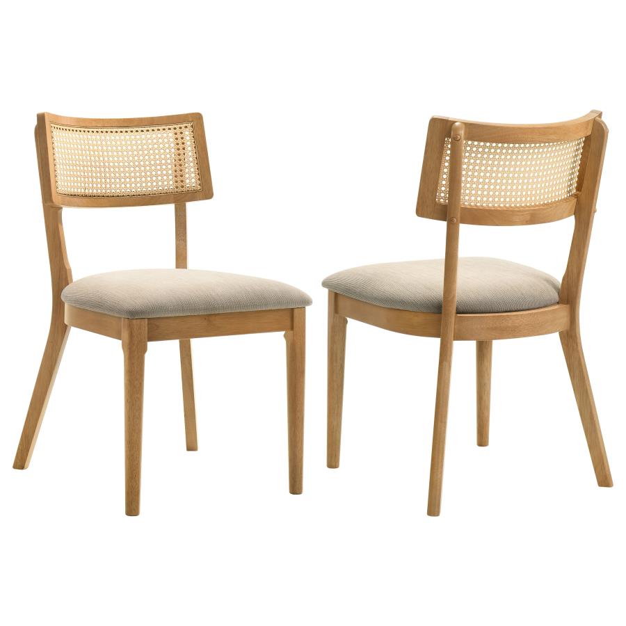 Fabra Cane Back Side Chair Honey Wheat (Set of 2) | Brown | Honey / Wheat | 190182