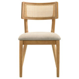 Fabra Cane Back Side Chair Honey Wheat (Set of 2) | Brown | Honey / Wheat | 190182
