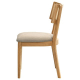 Fabra Cane Back Side Chair Honey Wheat (Set of 2) | Brown | Honey / Wheat | 190182