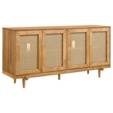 Fabra 4-door Dining Sideboard Storage Console Honey | Brown | Honey | 190185
