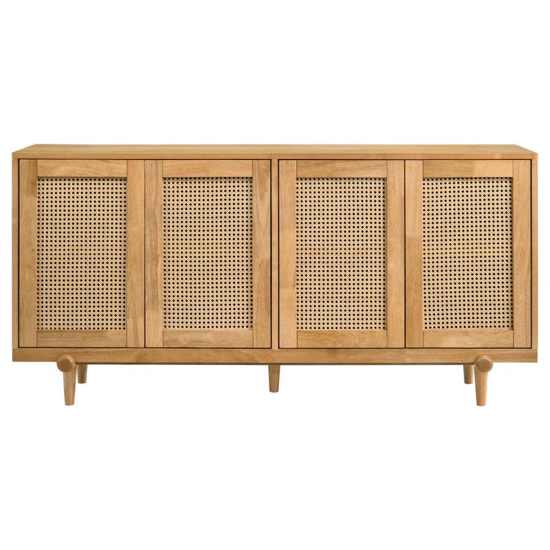 Fabra 4-door Dining Sideboard Storage Console Honey