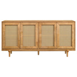 Fabra 4-door Dining Sideboard Storage Console Honey | Brown | Honey | 190185