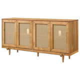Fabra 4-door Dining Sideboard Storage Console Honey | Brown | Honey | 190185