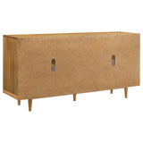 Fabra 4-door Dining Sideboard Storage Console Honey | Brown | Honey | 190185