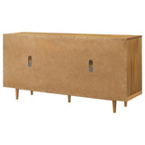 Fabra 4-door Dining Sideboard Storage Console Honey | Brown | Honey | 190185