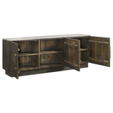 Dennis 3-door Marble Top Sideboard Buffet Tobacco Grey | White | Tobacco Grey | 190655